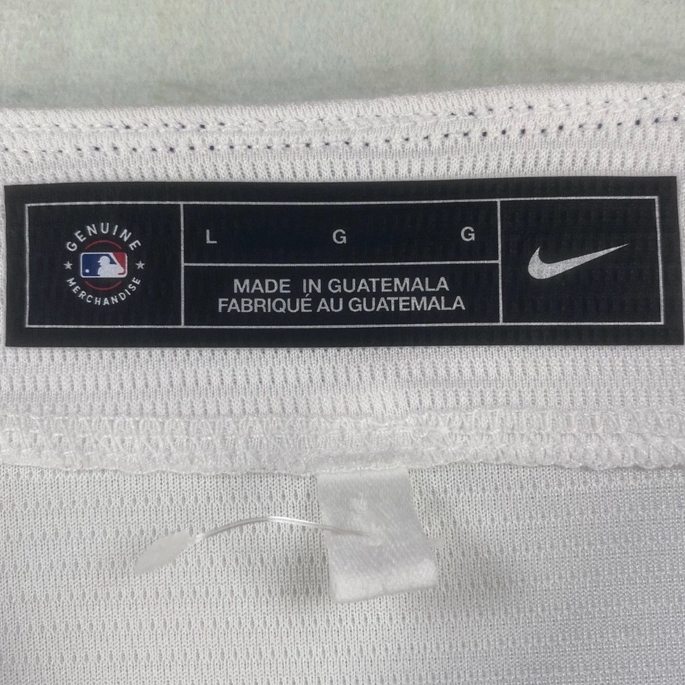 Nike Cleveland Guardians Baseball Jersey Mens Large White MLB Button Front NWOT - Picture 11 of 11